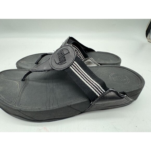 Fitflop Womens Walkstar All Thong Sandals Size 8 Striped Casual Summer Wedge - Picture 11 of 15